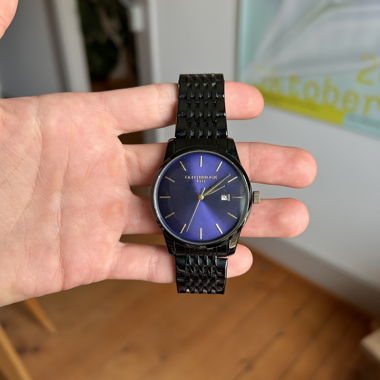 Orologio nero/blu
