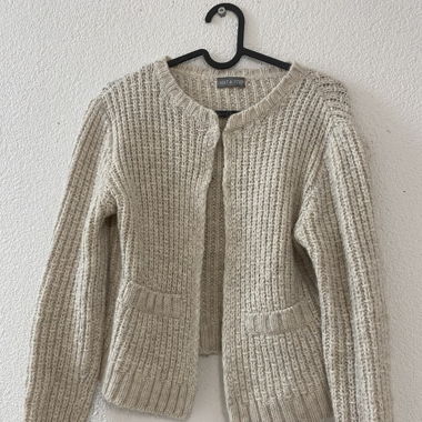 Strickjacke beige