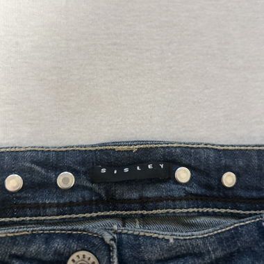 SISLEY Jeans Mini Skirt