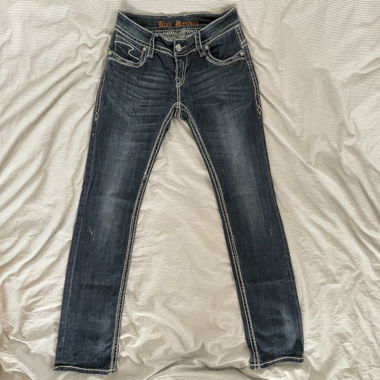 low-waist jeans