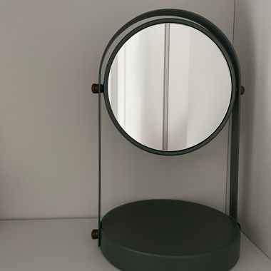 Specchio da tavolo verde