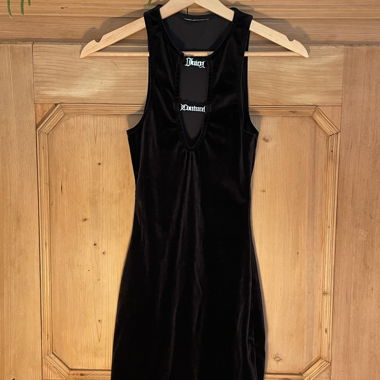 Abito in velluto nero Juicy Couture