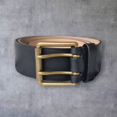 Ceinture en cuir noire Polo Ralph Lauren - L