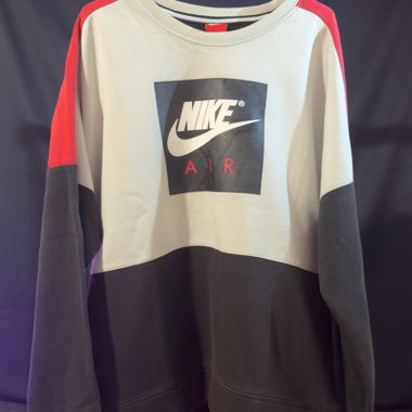 Nike Air Sweatshirt XL – Schwarz/Weiss/Rot
