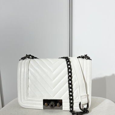 Weisse Handtasche