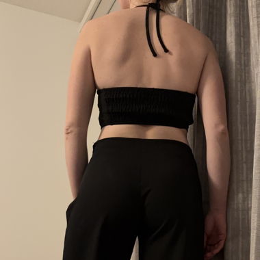 Black jumpsuit cutouts