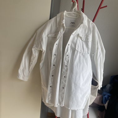 ZARA White Oversize Jacket