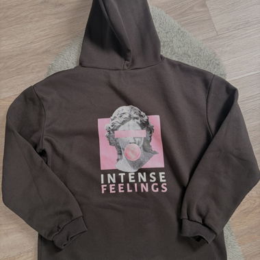 Black hoodie with print