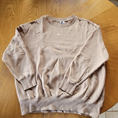 Felpa Nike beige logo Swoosh M