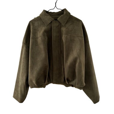 ZARA kurze Oversize Bomberjacke Oliv 