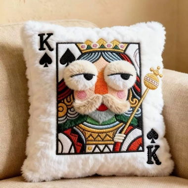 Poker Face Deko-Kissen