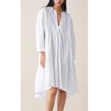 white boho dress from ZARA