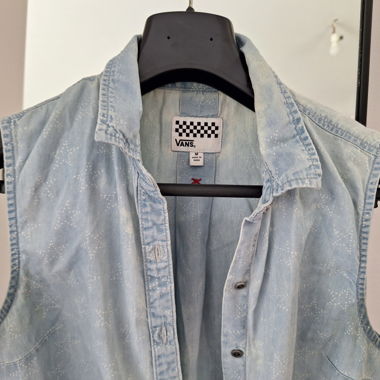 Gilet Vans color jeans con stelle