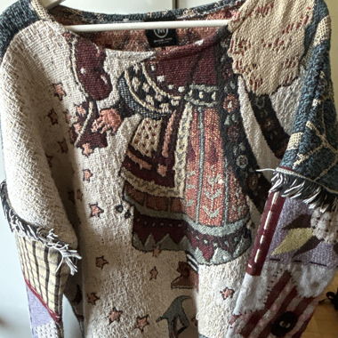 Pull en maille à motifs