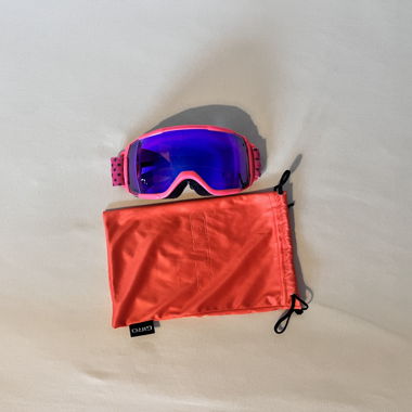 Smith ski goggles pink with mirrored lens