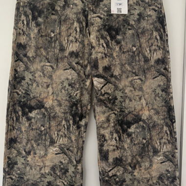 Bershka camo print straight jeans EU 40