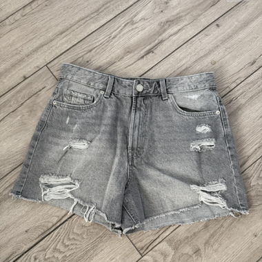 Jeans Shorts - Grau