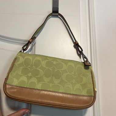 Vintage Green Coach Handbag