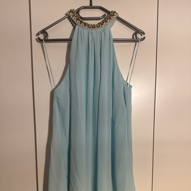 blaues kurzes kleid 