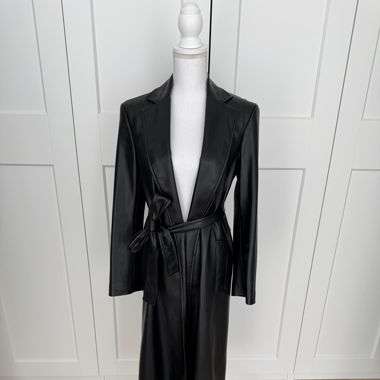 Zara Mantel Kunstleder