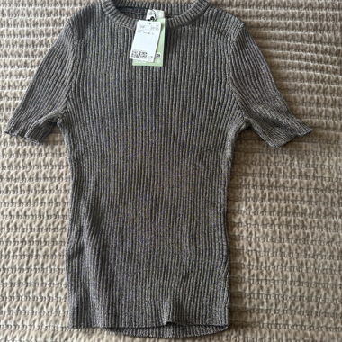 *Neuf* Haut côtelé scintillant H&M