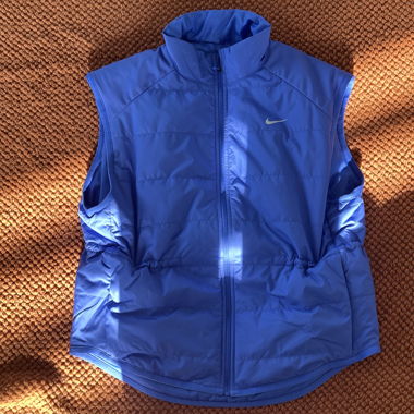 Gilet imbottito senza maniche Nike Therma-Fit blu M