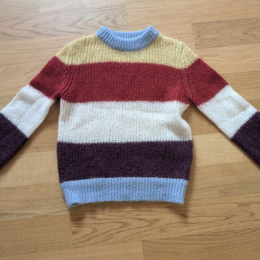 Maglione lavorato a maglia colorato BikBok, taglia S, misto mohair