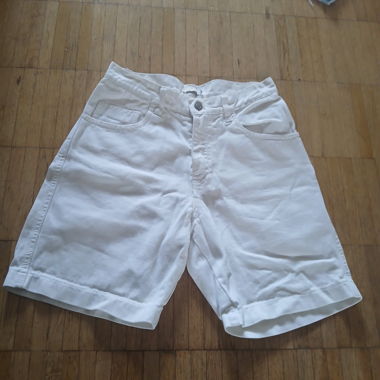 Weisse Jeans Shorts