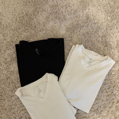 Basic V-Ausschnitt 3er Pack h&m