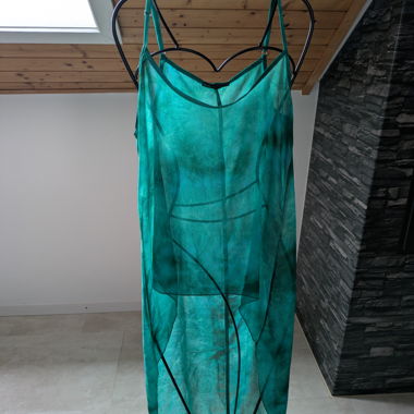 Transparentes Sommerkleid türkis