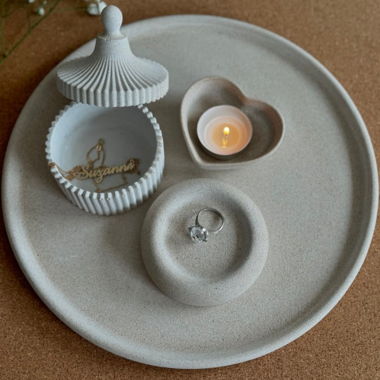 Set di vassoi per gioielli in ceramica