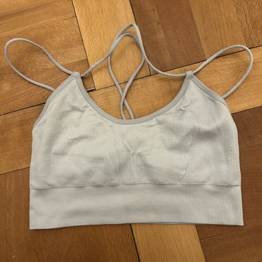 Reggiseno sportivo azzurro chiaro