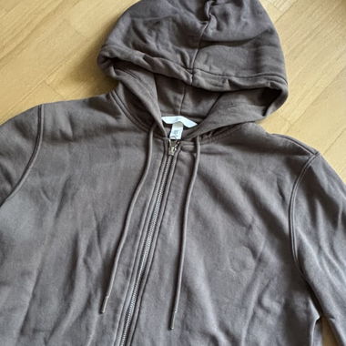 Brown Sweatshirt Jacket