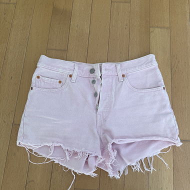 Shorts in denim rosa Levi’s