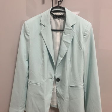 Zara light blue blazer 34