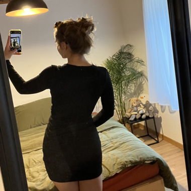 DRESS - black, tight