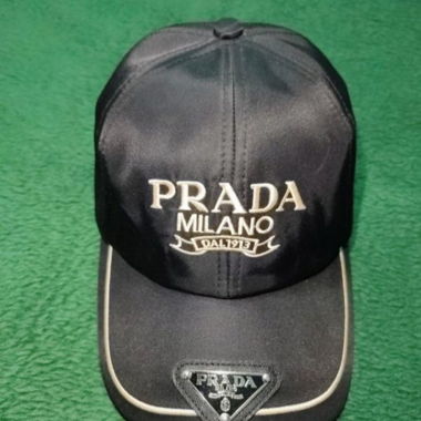 Casquette Prada Noir Unisexe Tendance