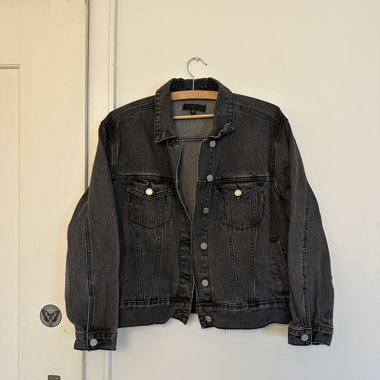 Black denim jacket