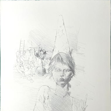 Lithografie von Otto Bachmann