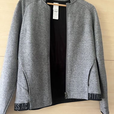 Giacca zip grigia Decathlon