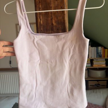 Ribbed Pink Tank Top