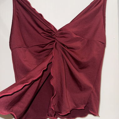 Burgundy camisole top