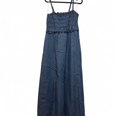 Blue denim maxi dress, size EU 42