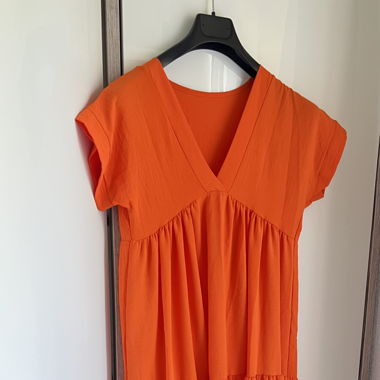 Oranges Sommerkleid