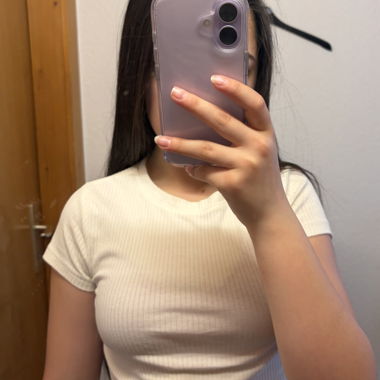 H&M Ribbed White Top