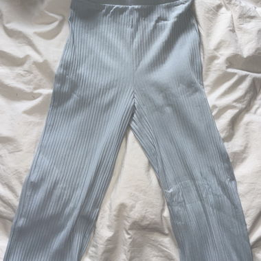 Pantaloni in tessuto celeste XXS (32)