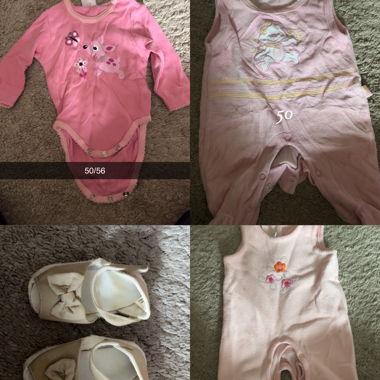 Set 13 articles pour bébé ( de taille 50-56) 