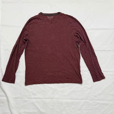 T-shirt a maniche lunghe bordeaux