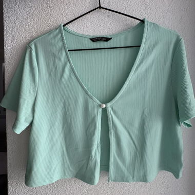 Geripptes Top in Mintgrün