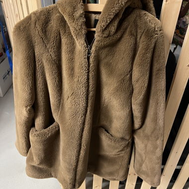 ONLY Teddyfell-Jacke mit Kapuze